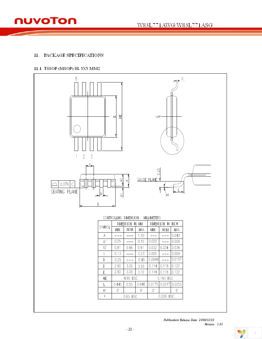 W83L771AWG TR Page 25